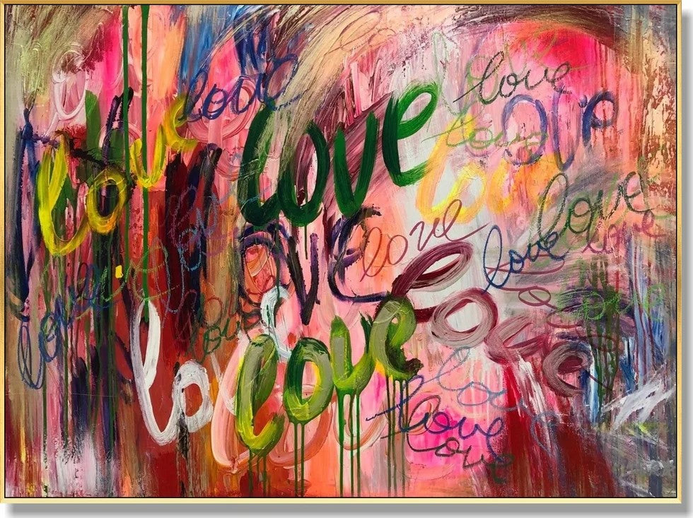Colorful Abstract Graffiti Wall Art – Modern Street Canvas Painting#yy721103