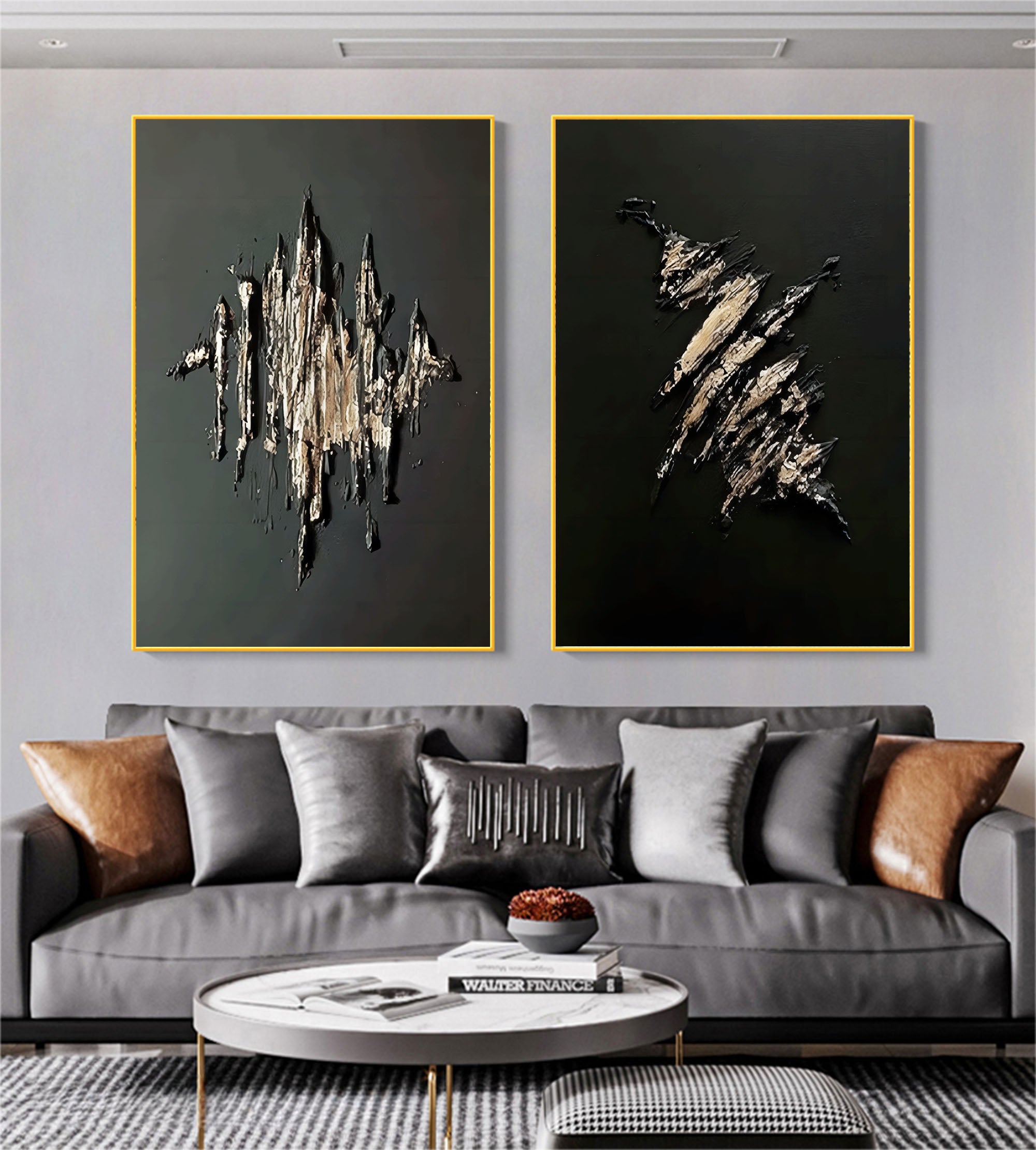 Abstract Painting Set Of 2 #SP059
