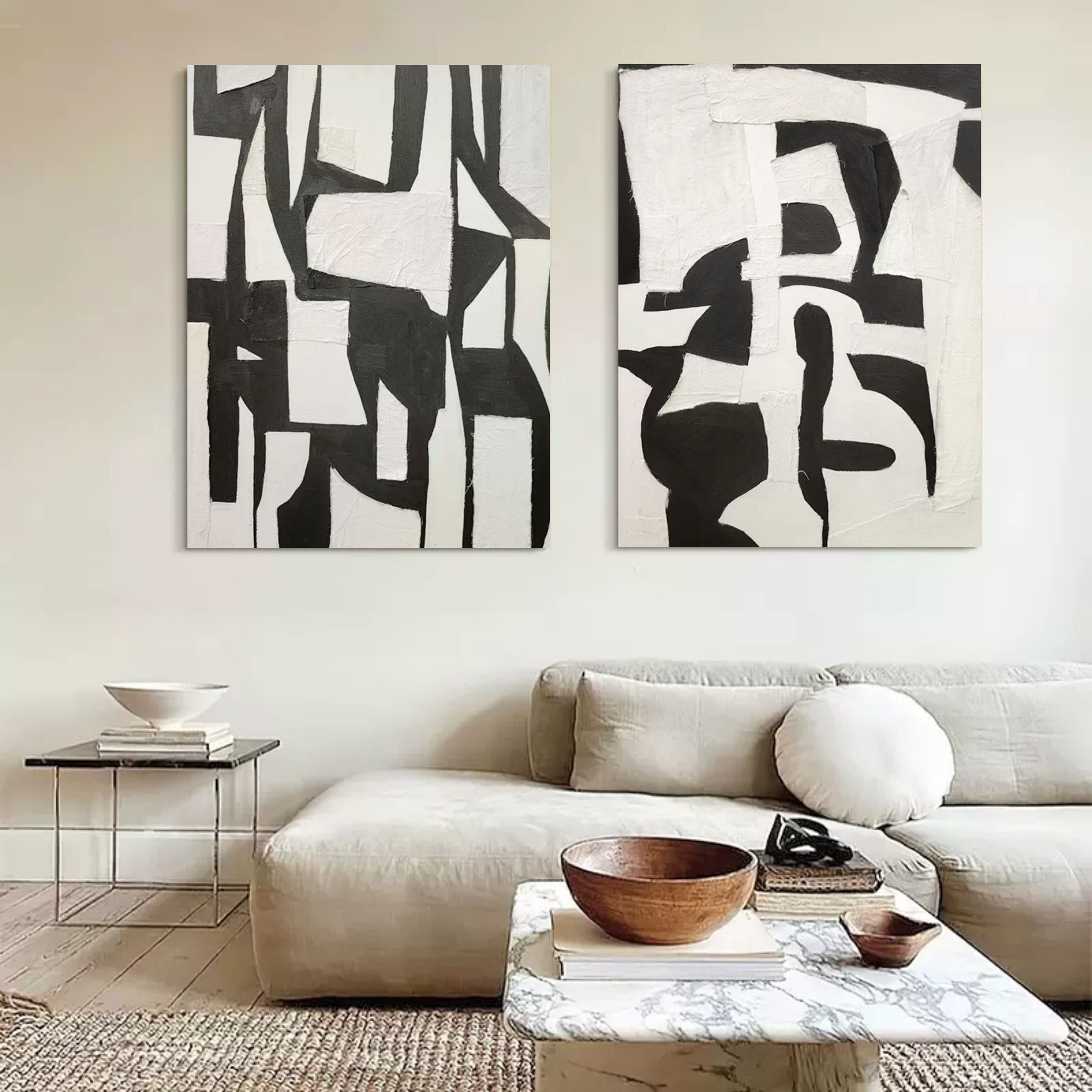 Abstract Painting Set Of 2 #SP103
