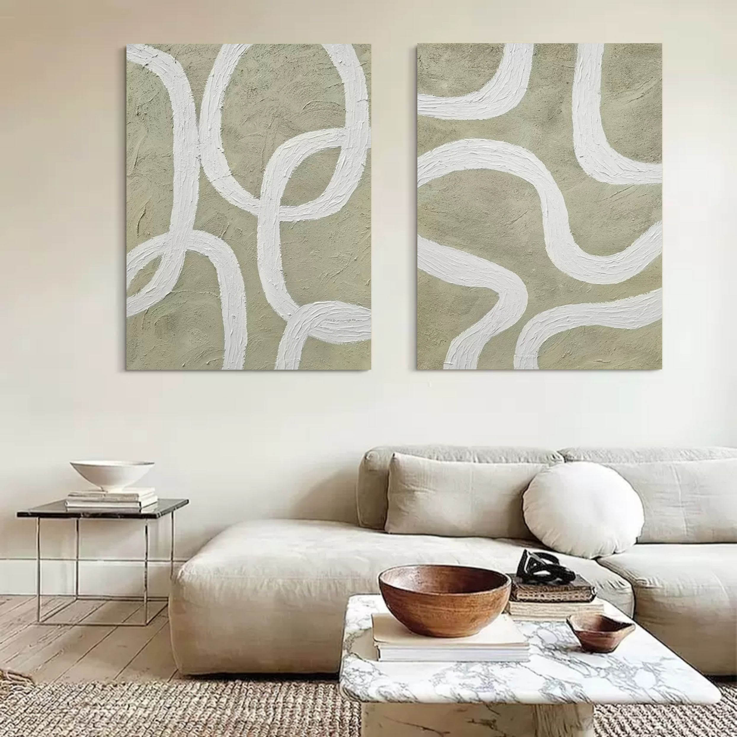 Abstract Painting Set Of 2 #SP104