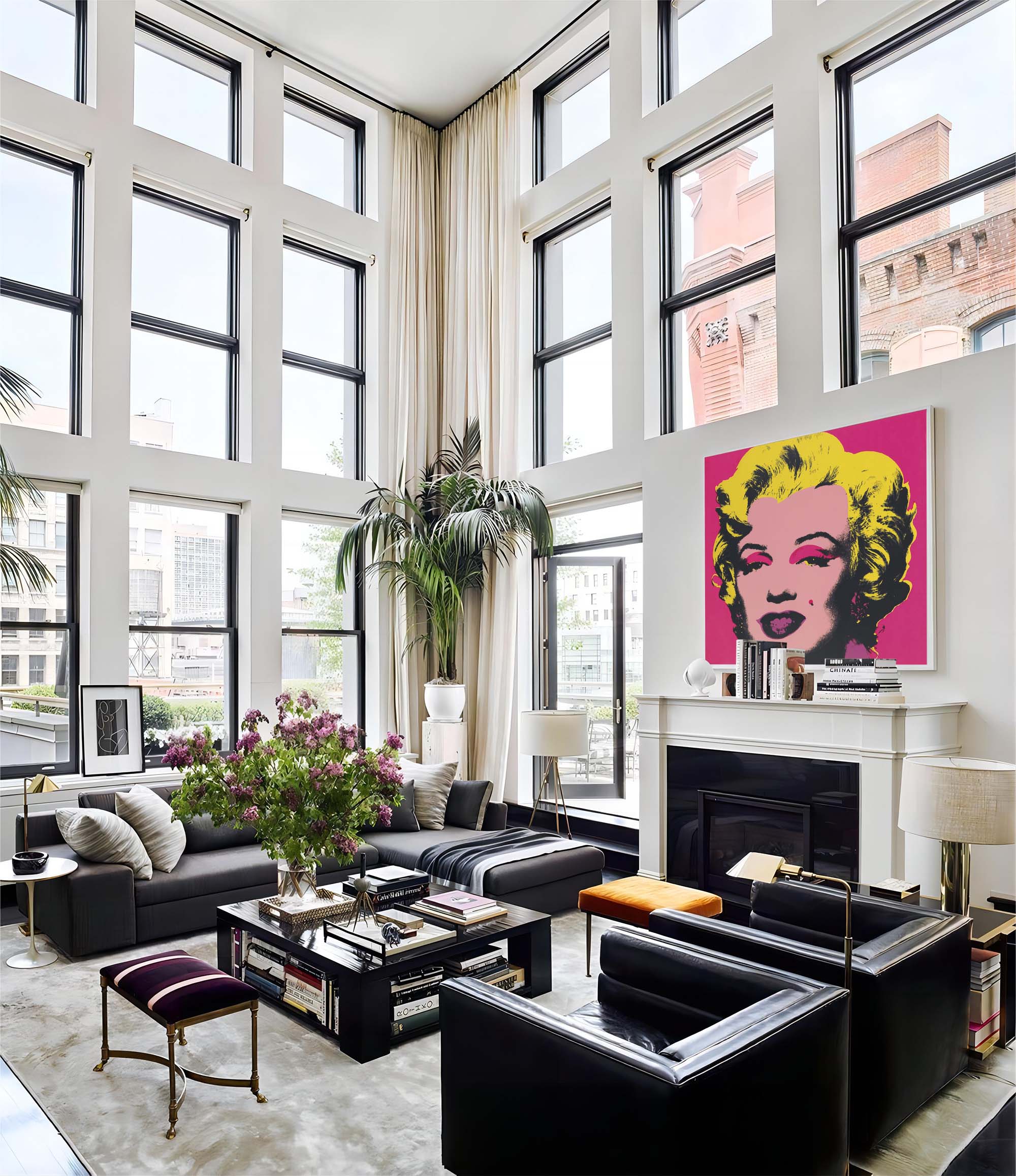 Pop Art Icon: Glamorous Muse on Canvas