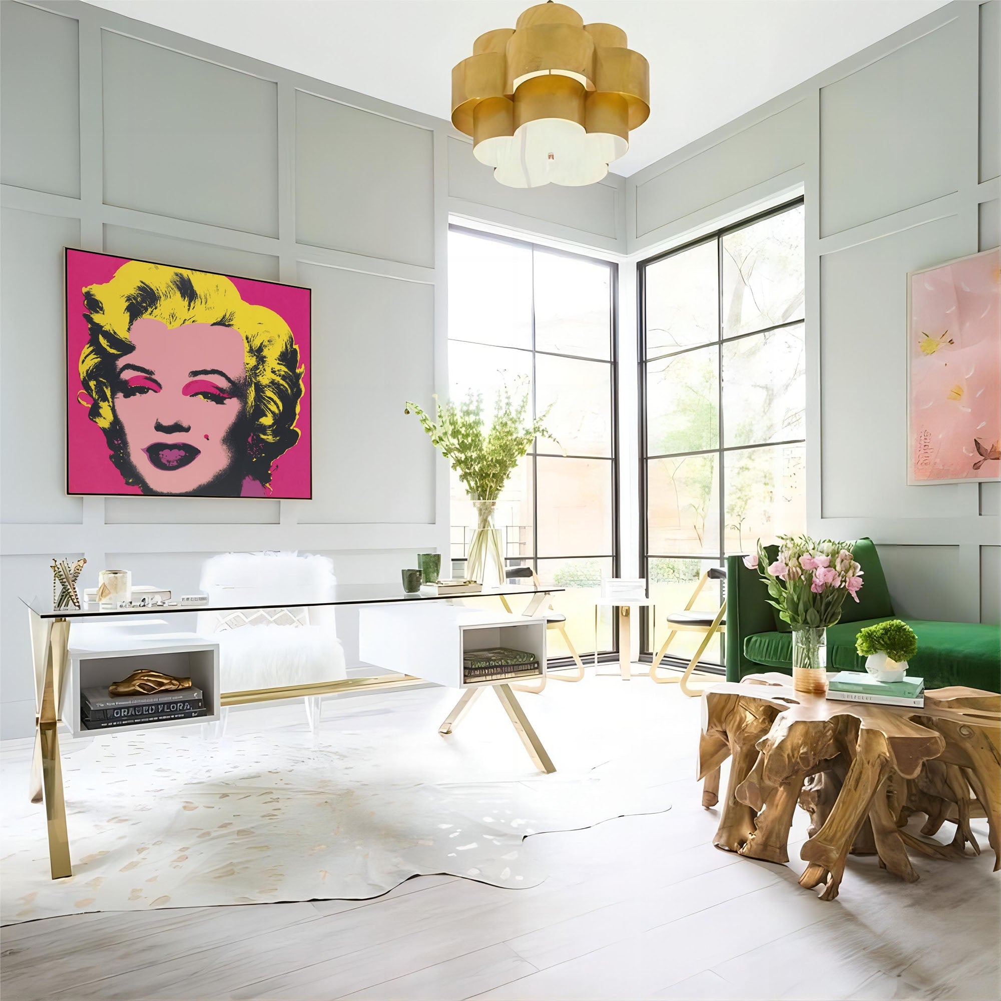 Pop Art Icon: Glamorous Muse on Canvas