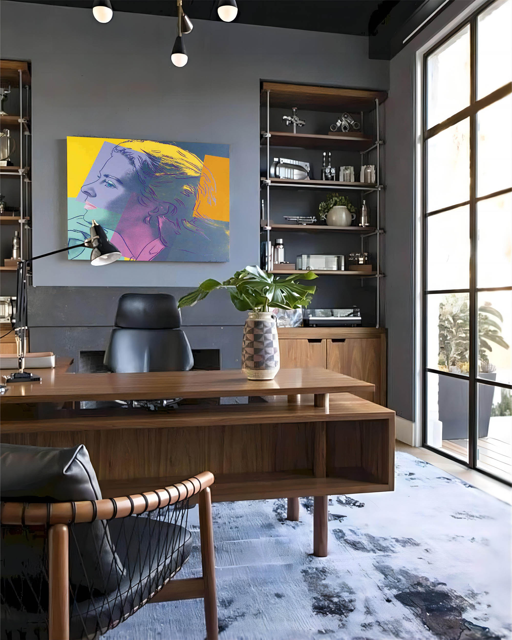 Colorful Reflections: Abstract Pop Art Portrait